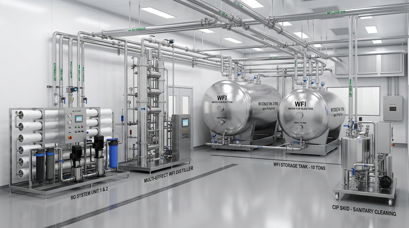 Purified Water & WFI System 3D